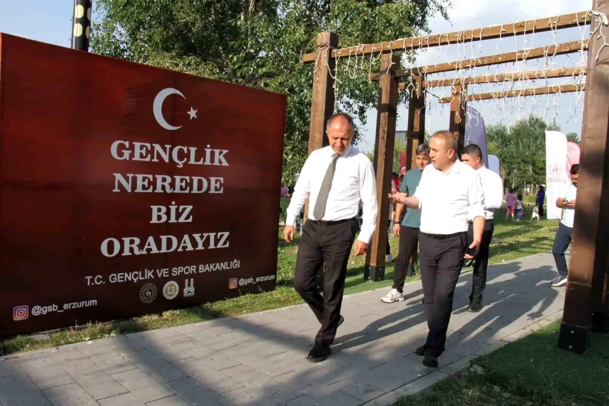 Erzurum’da Çadır Gençlik Merkezi Açıldı