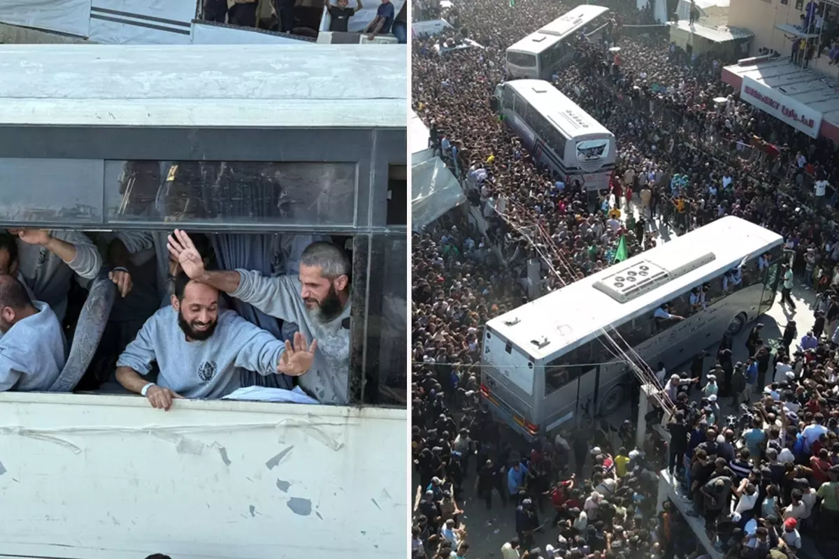 İsrail’in serbest bıraktığı Filistinli esirler Gazze’de