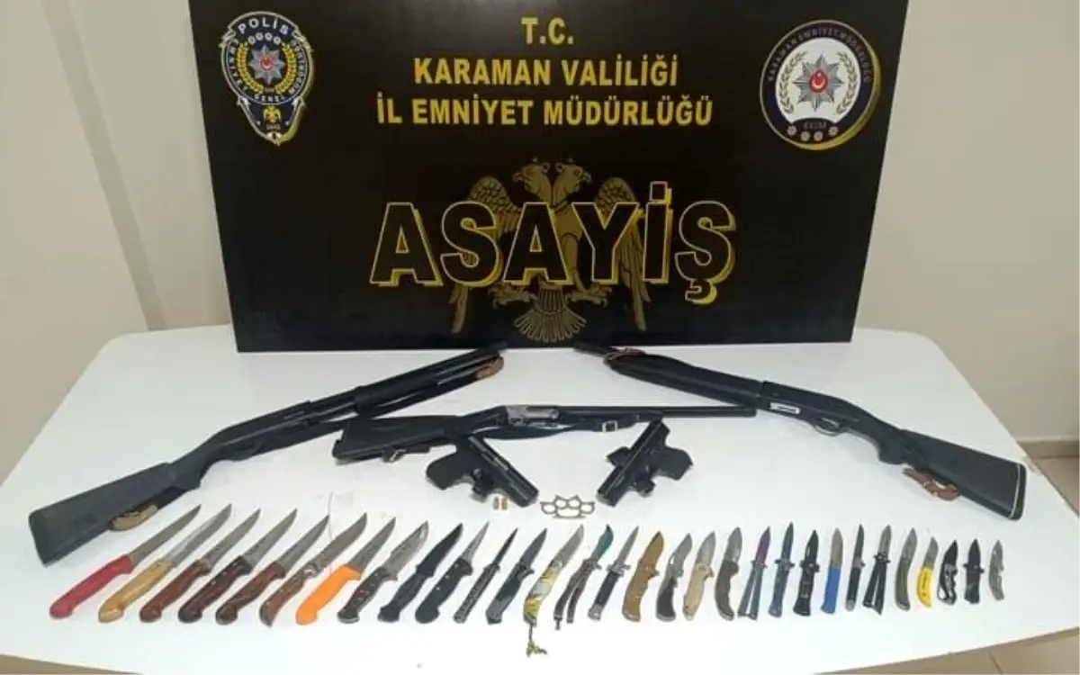 Karaman’da 12 Suçlu Tutuklandı