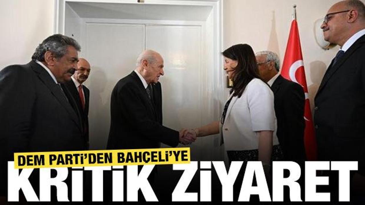 DEM Parti heyetinden MHP Lideri Bahçeli’ye ziyaret