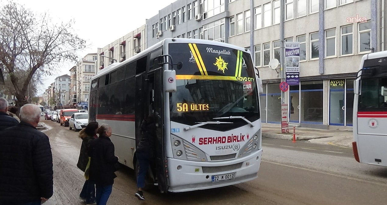 Edirne’de toplu ulaşıma zam geldi