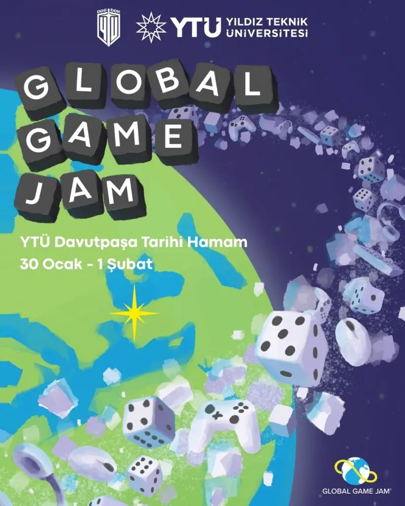 Oyun Geliştirme Maratonu “Global Game Jam” İçin Geri Sayım: YTÜ Tarihi Hamam Kapılarını Açıyor!