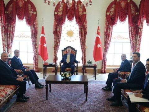 Cumhurbaşkanı Erdoğan, WEF ve BlackRock’ın Başkanı Fink’i kabul etti