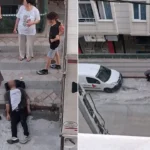 Arnavutkoyde akil almaz anlar kafasini defalarca kamyonet kasasina vurup kendisini bayiltti fhAWGIYu