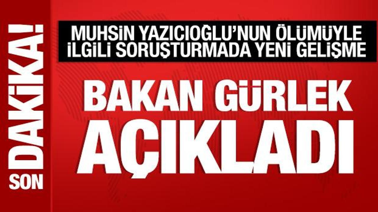 Bakan gurlekten muhsin yazicioglu sorusturmasiyla ilgili aciklama I8FXt7sH